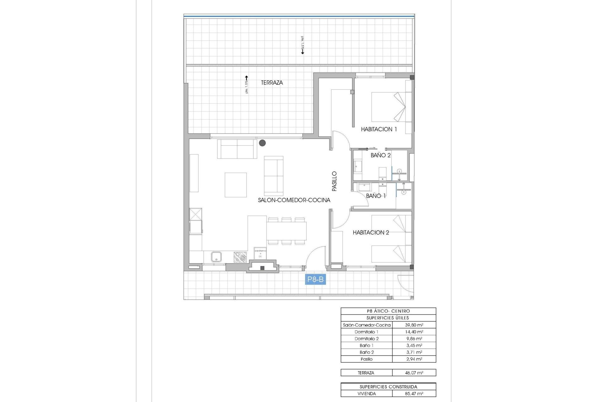 Neue Gebäude - Penthouse -
Villajoyosa - Cala de Finestrat