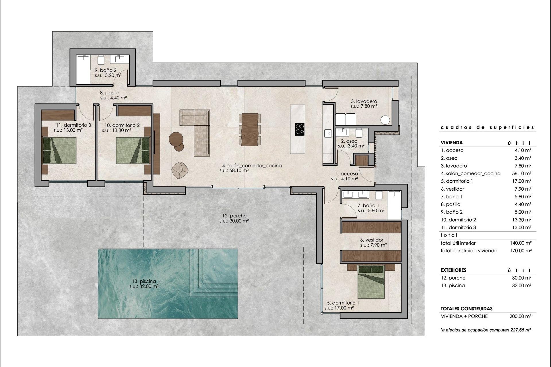 Neue Gebäude - Villa -
Pinoso - Lel