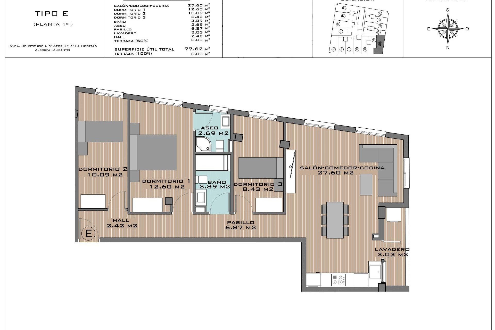 Neue Gebäude - Wohnung -
Algorfa - Pueblo