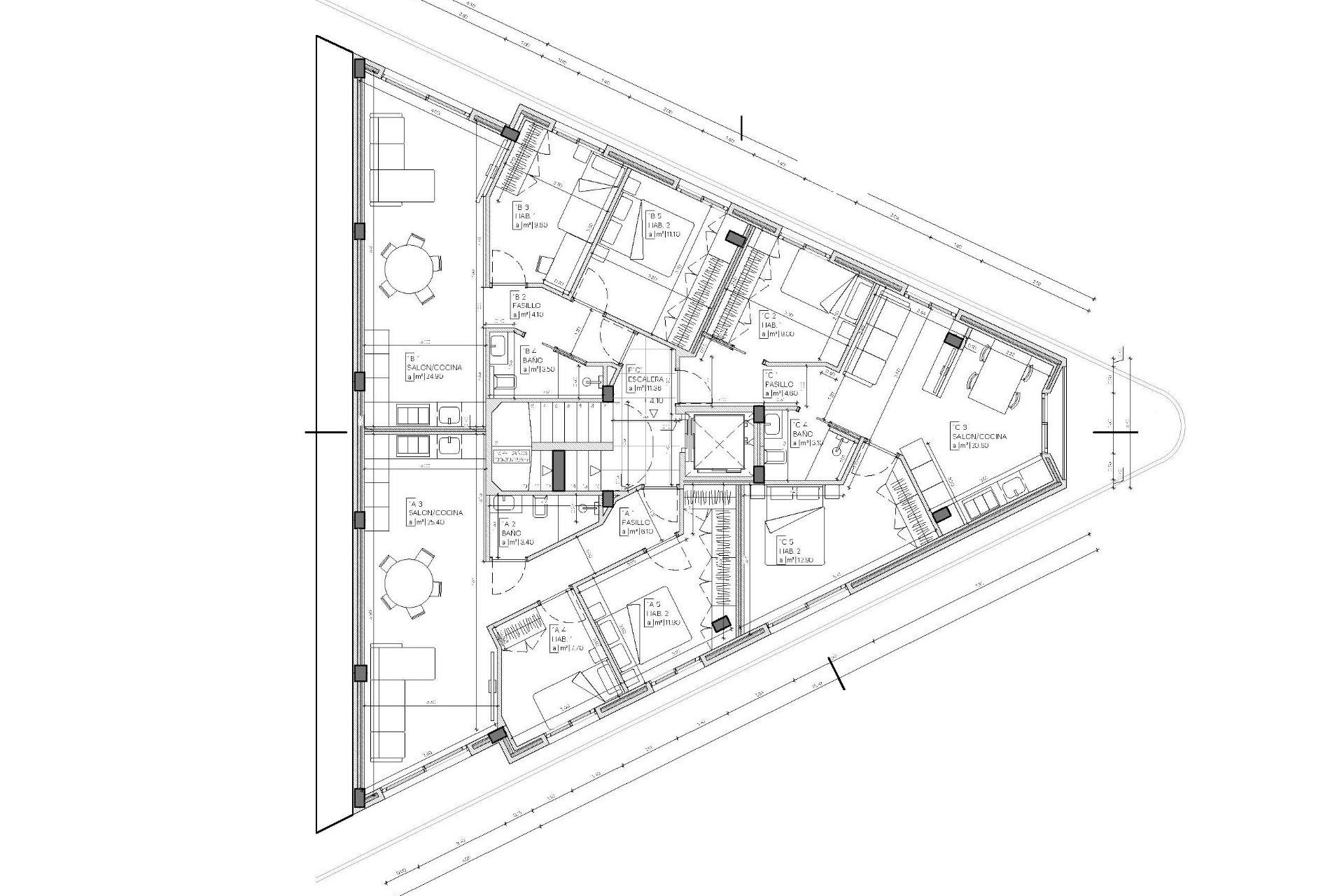 Neue Gebäude - Wohnung -
Mazarron - pueblo