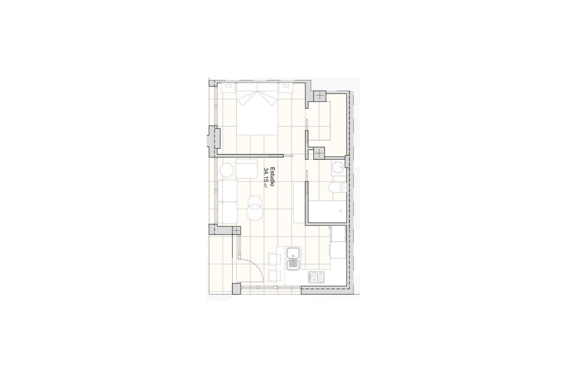 Neue Gebäude - Wohnung -
San Javier - pueblo