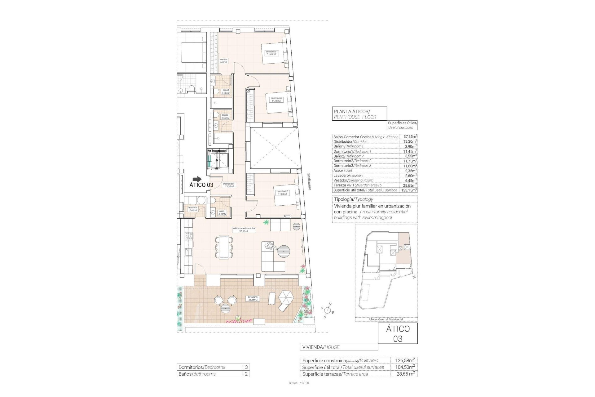 New Build - Penthouse -
Hondón de las Nieves - Pueblo