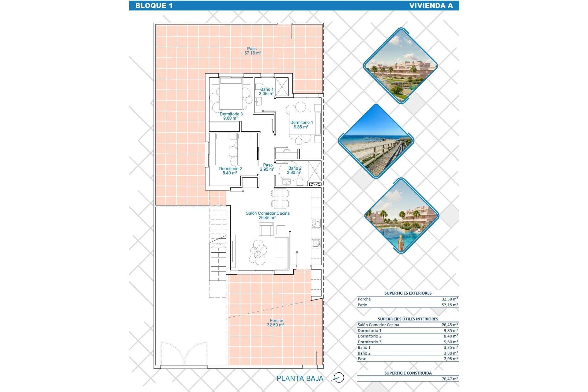 Nybyggnation - Bungalow -
Pilar de la Horadada - Lo Monte