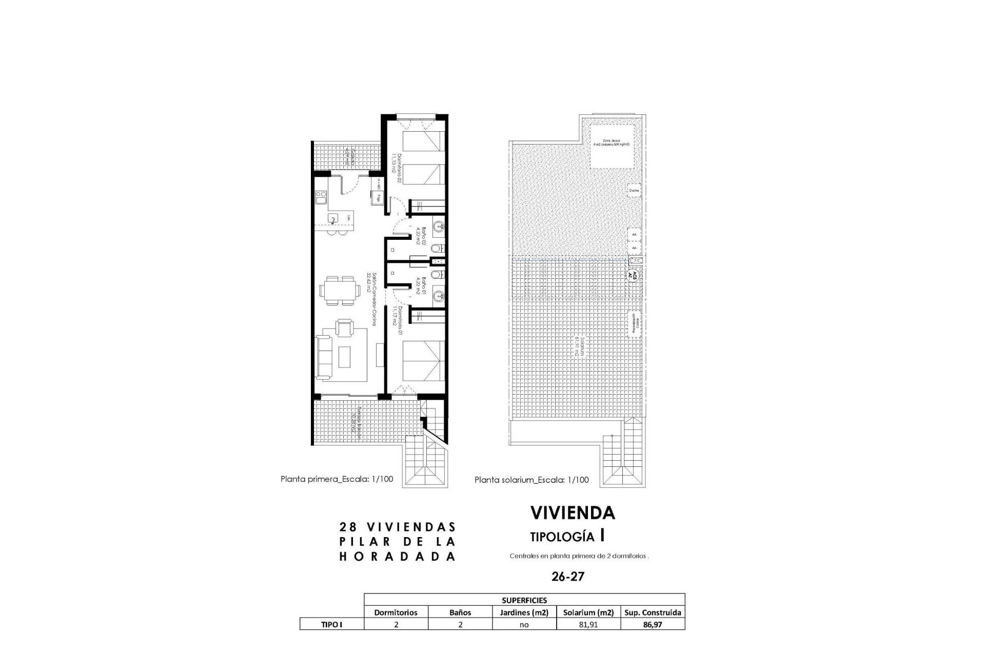 Nybyggnation - Bungalow -
Pilar de la Horadada - pueblo