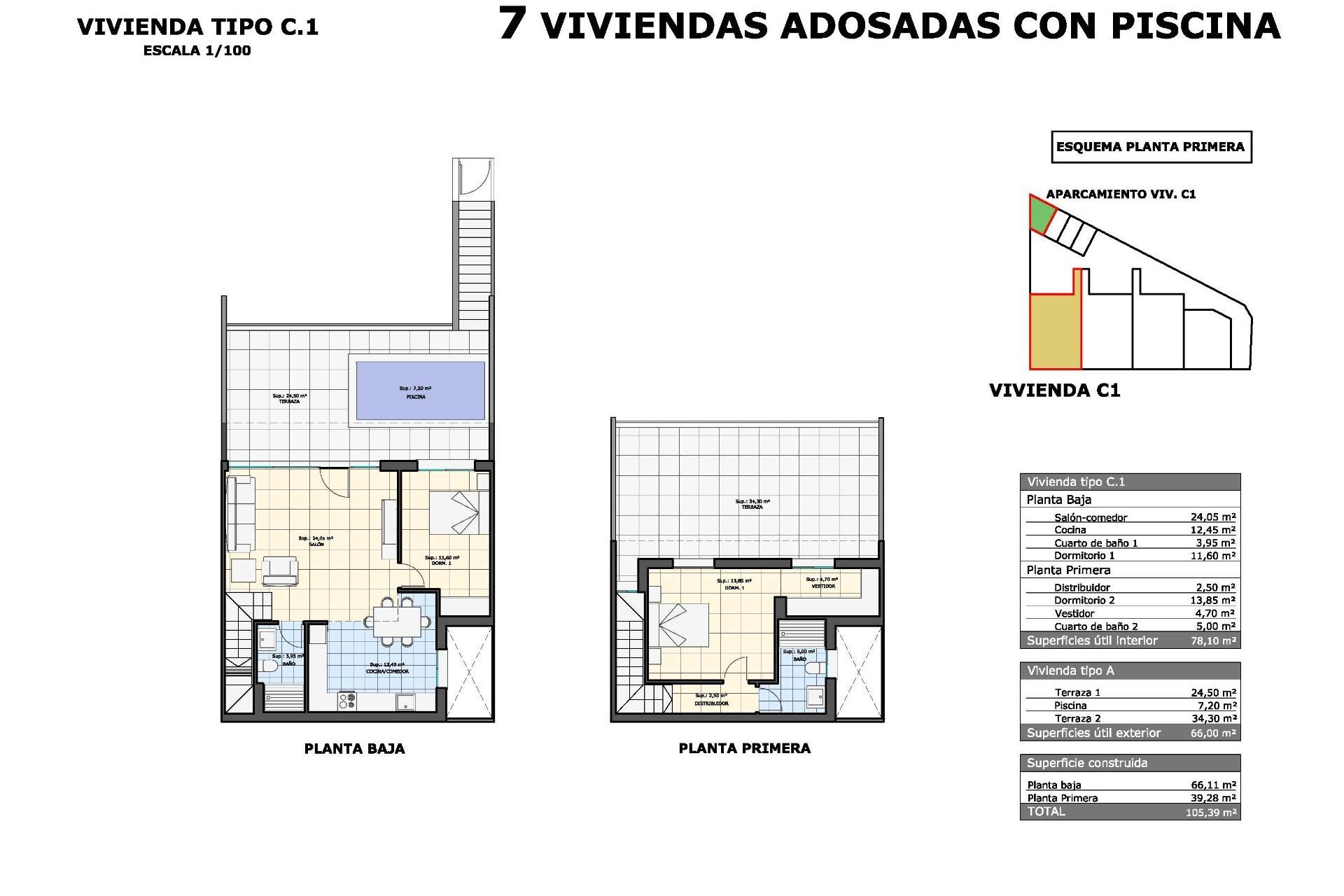 Nybyggnation - Bungalow -
Pilar de la Horadada - pueblo