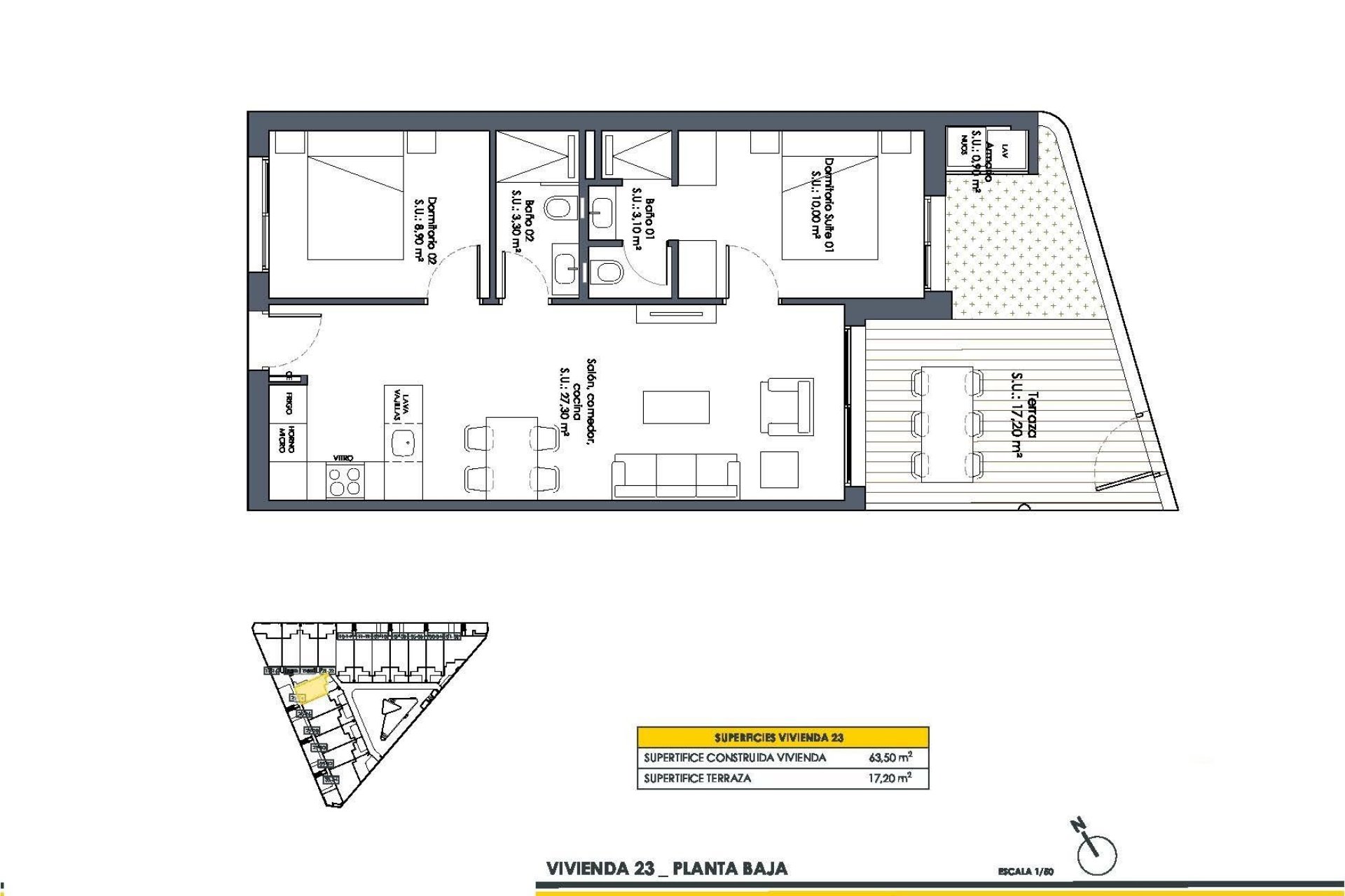 Nybyggnation - Bungalow -
San Fulgencio - Pueblo