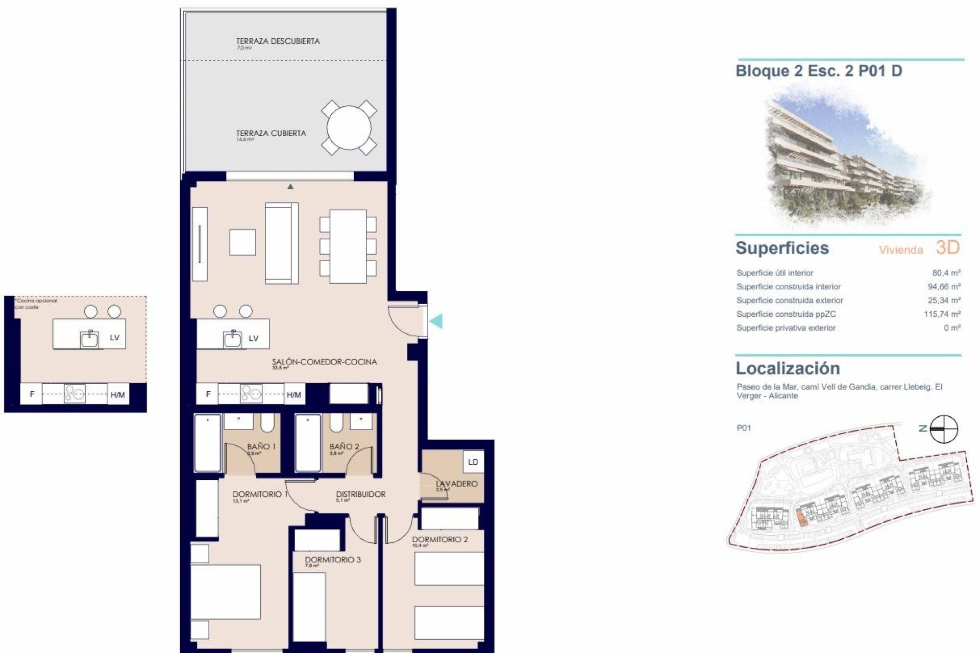 Nybyggnation - Lägenhet -
Denia - Playa de La Almadraba