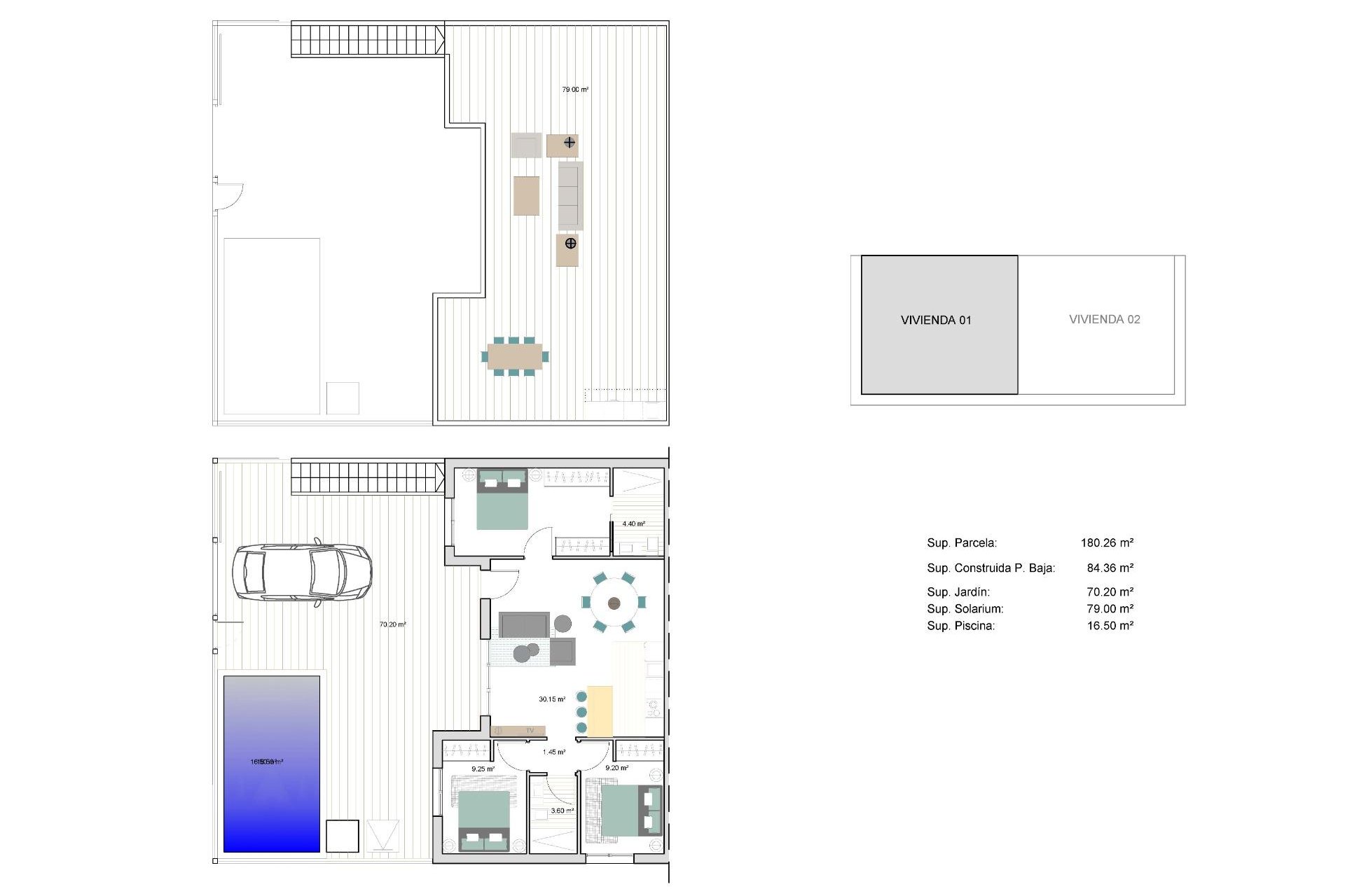 Nybyggnation - Quad House -
Torre Pacheco - pueblo