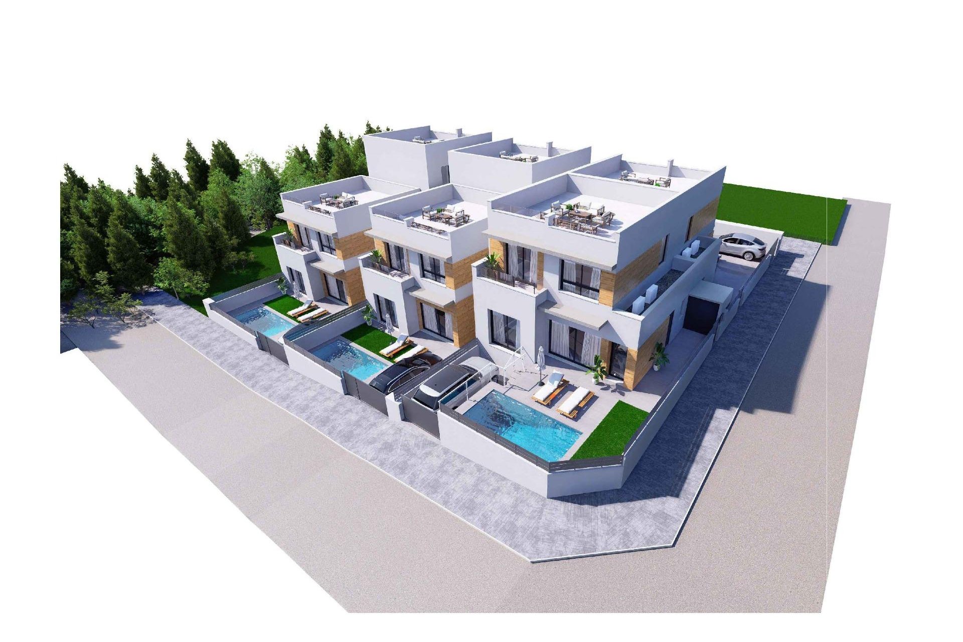 Nybyggnation - Radhus -
Benijofar - Pueblo