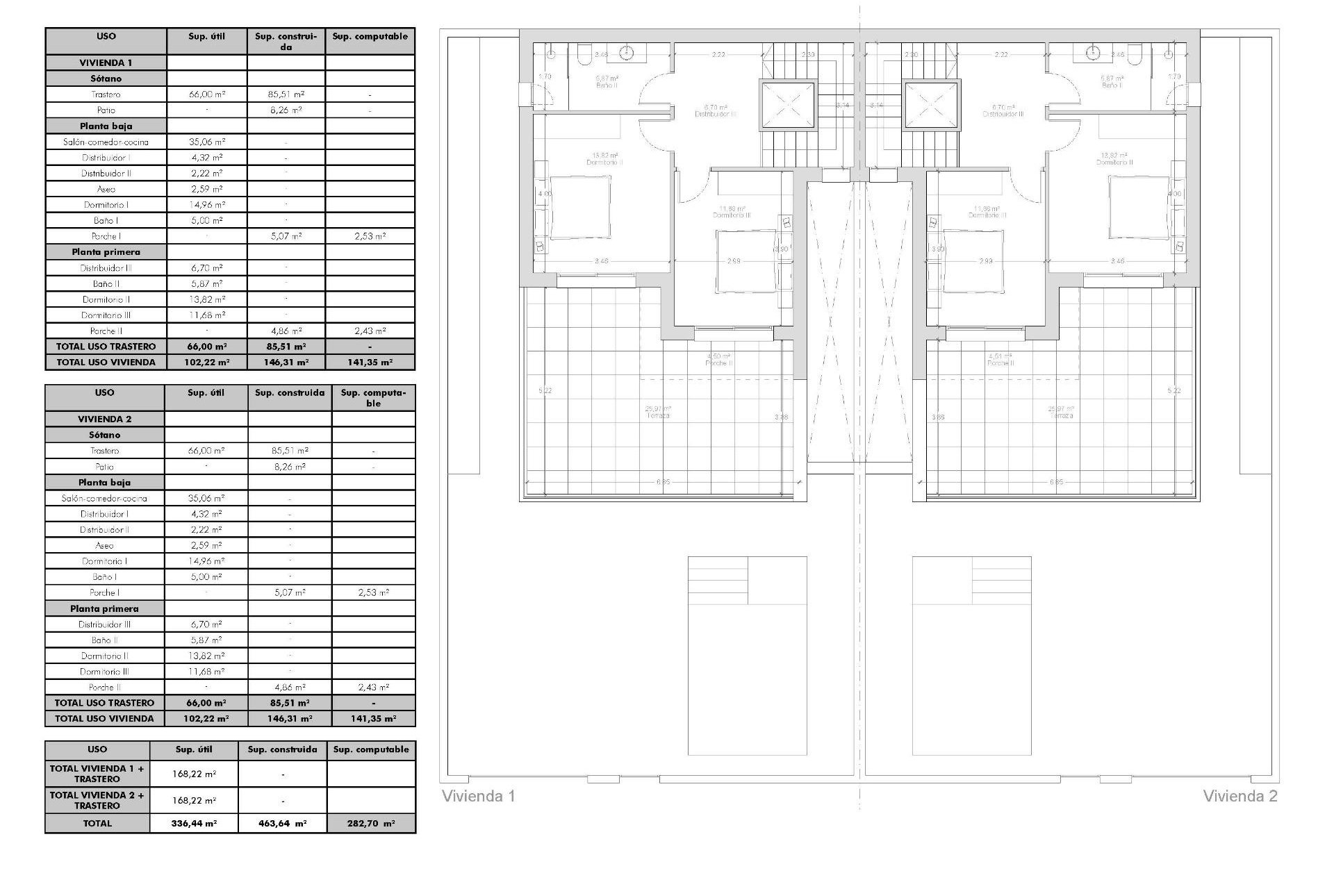 Nybyggnation - Radhus -
Benijofar - Pueblo