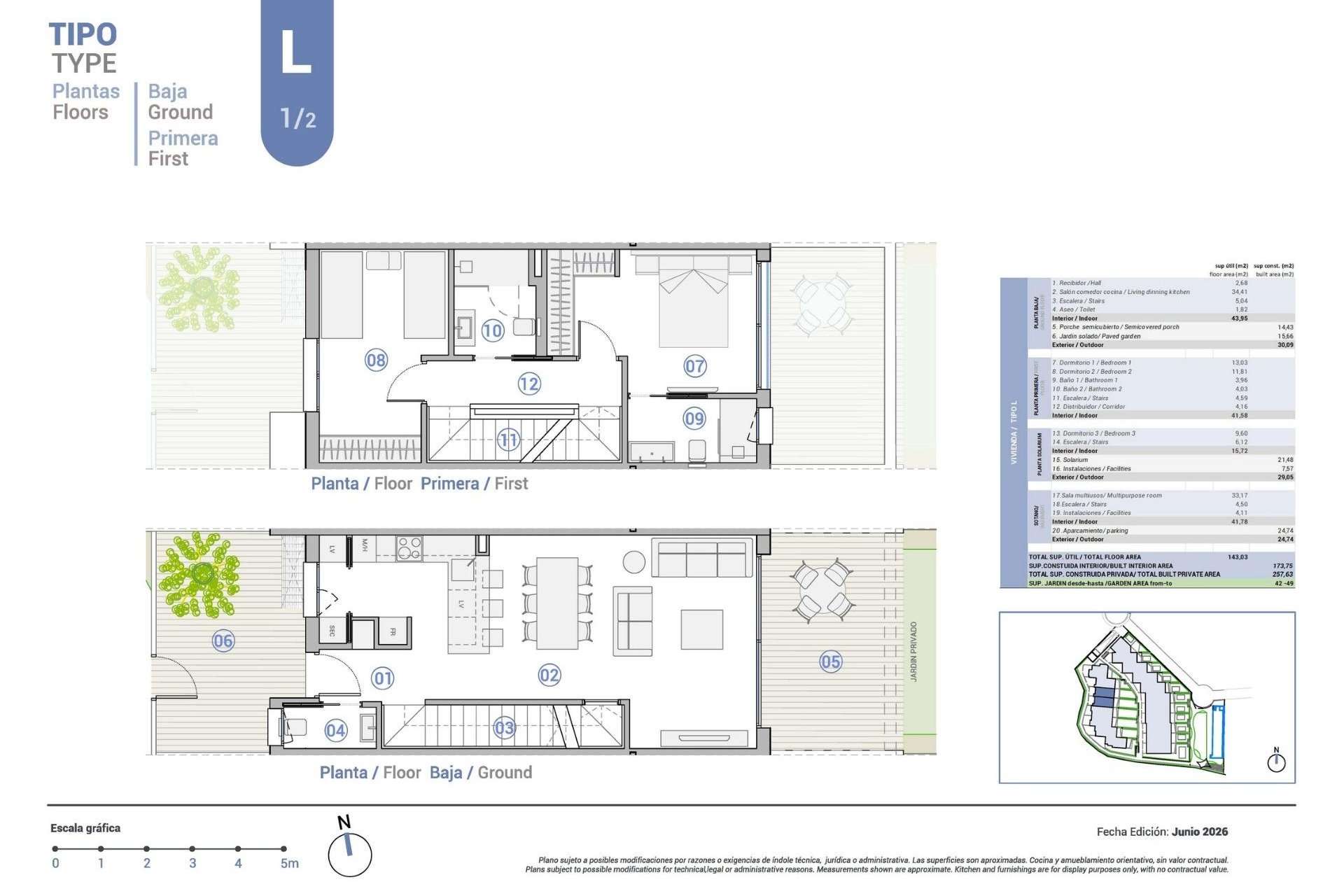 Nybyggnation - Radhus -
El Campello - Platja de L´Amerador