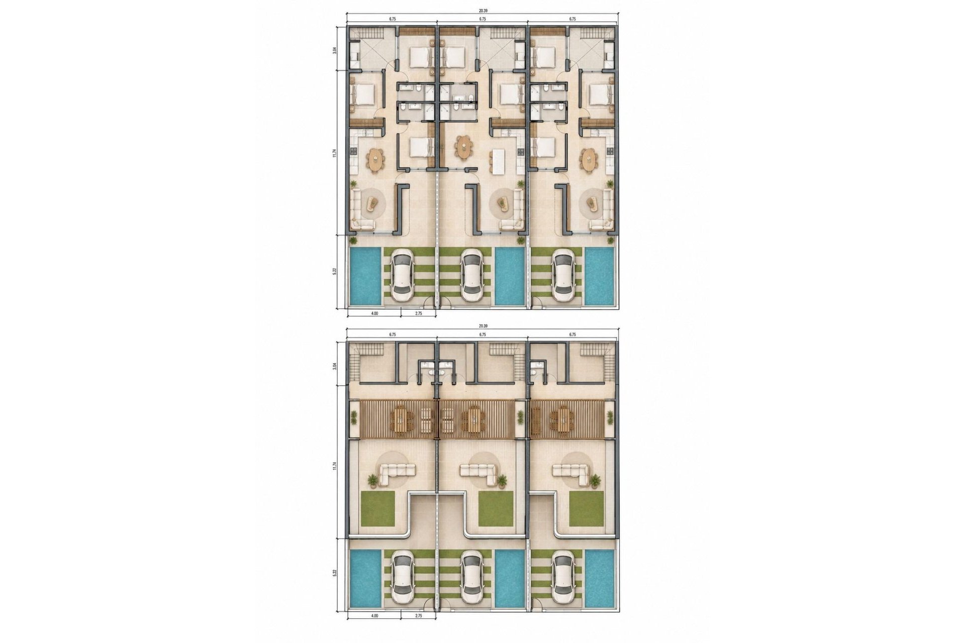 Nybyggnation - Radhus -
San Pedro del Pinatar - Pueblo