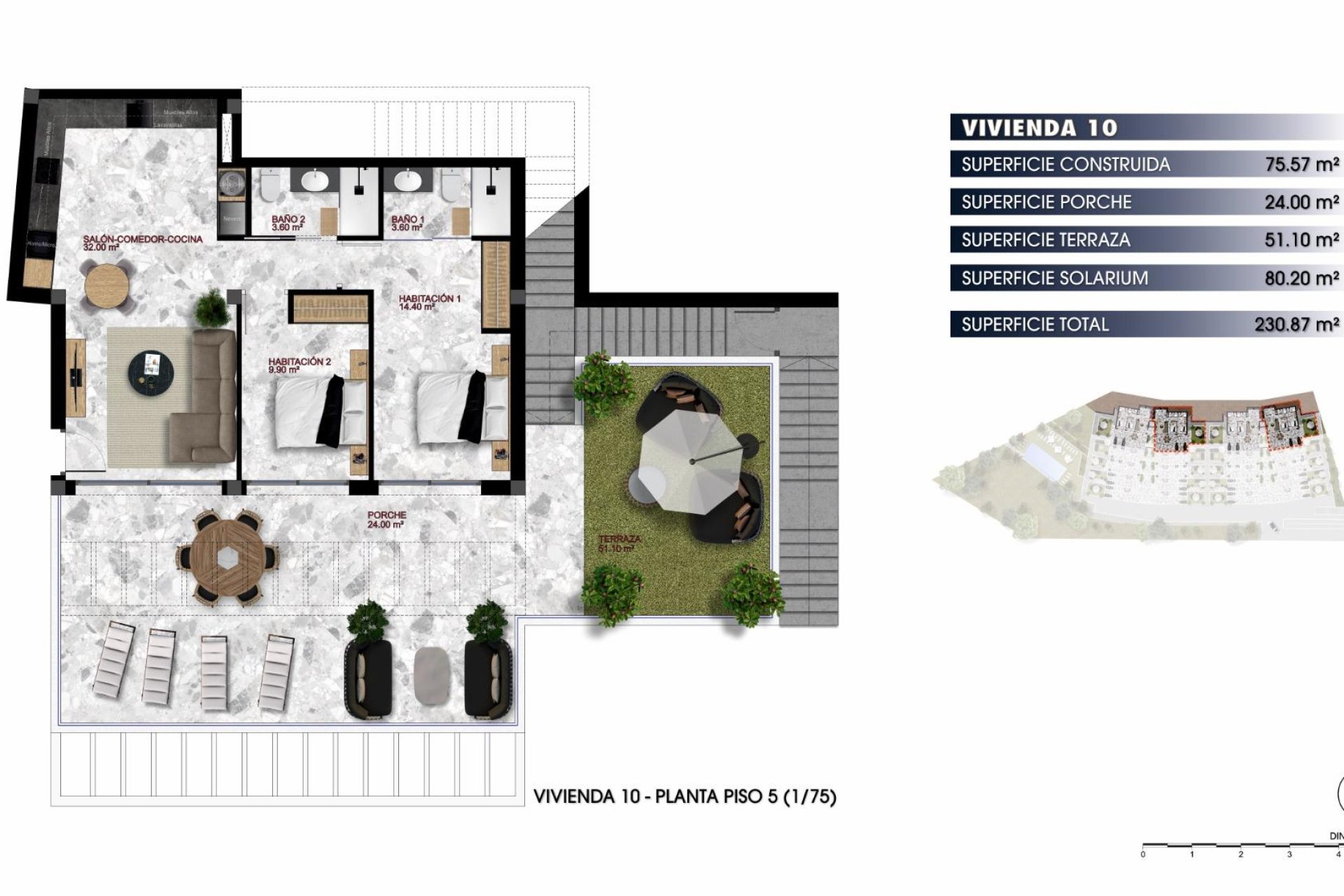 Nybyggnation - Takvåning -
Finestrat - Balcón De Finestrat