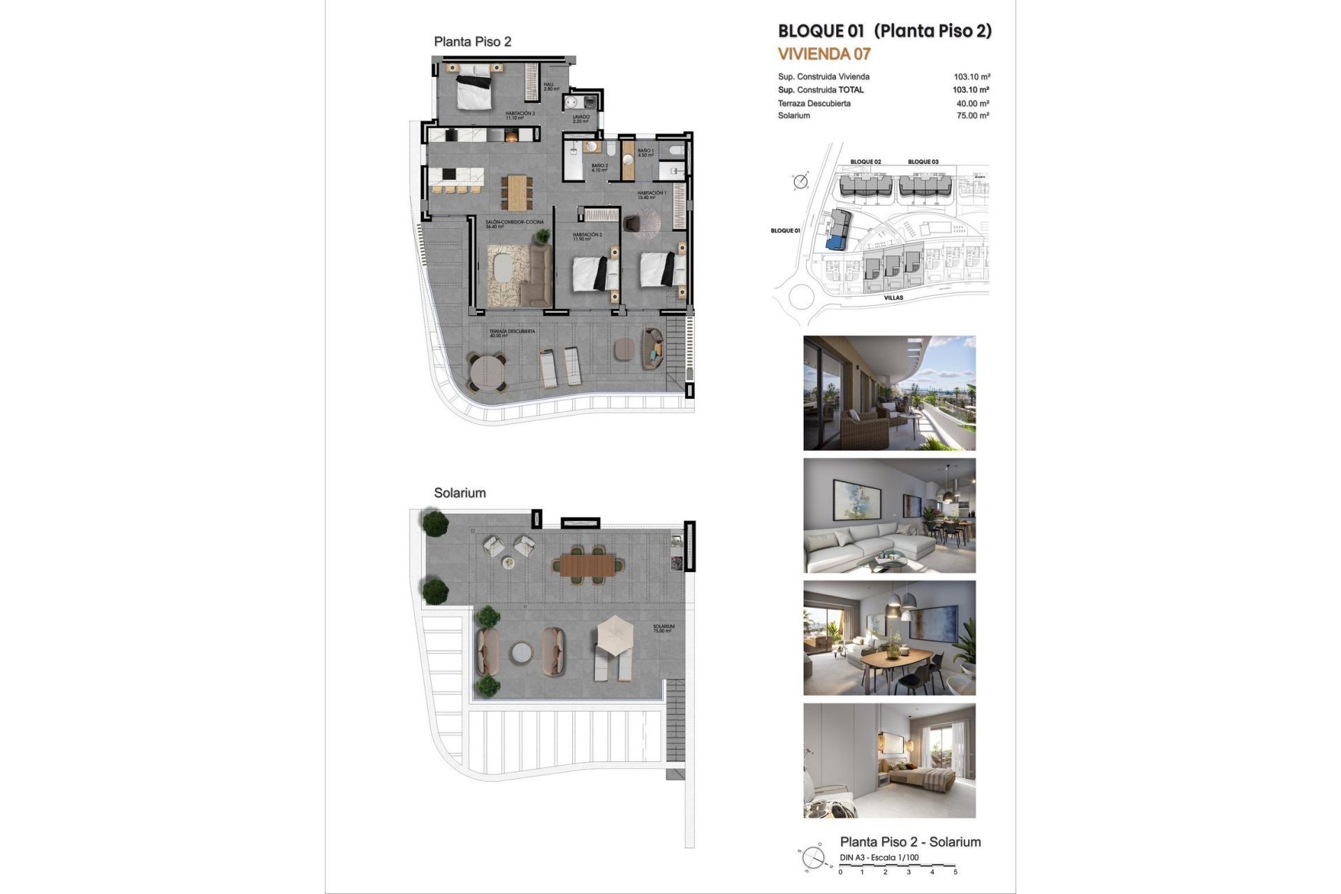 Nybyggnation - Takvåning -
Finestrat - Campana Garden