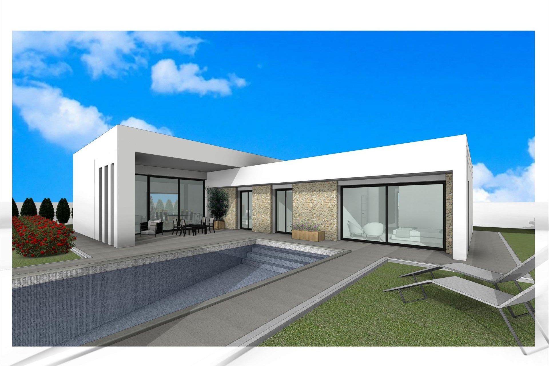 Nybyggnation - Villa -
Aspe - Poligono 19