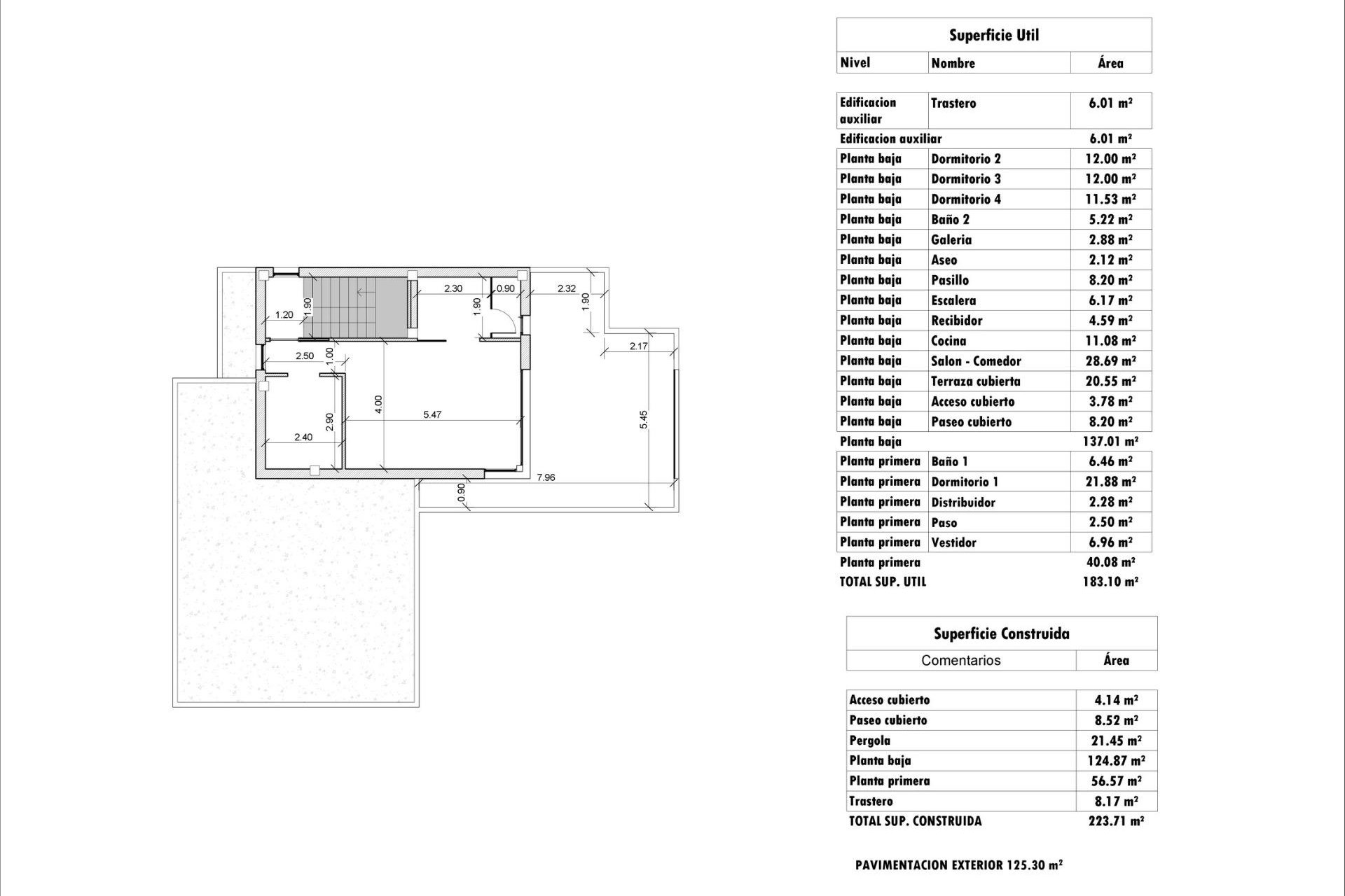 Nybyggnation - Villa -
Aspe - Poligono 19