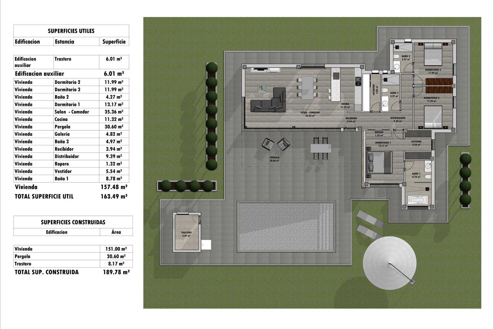 Nybyggnation - Villa -
Aspe - Poligono 19
