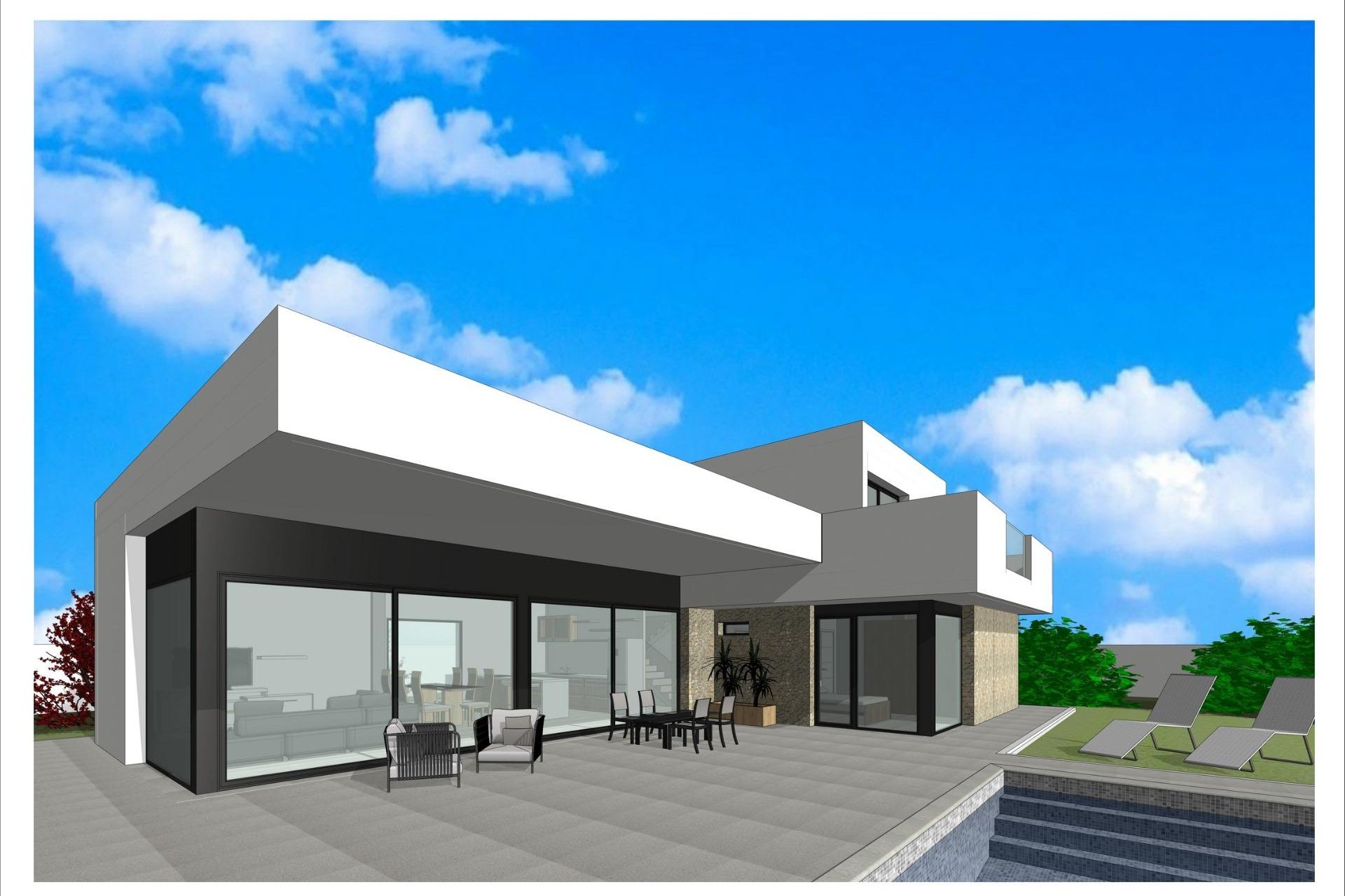 Nybyggnation - Villa -
Aspe - Poligono 19