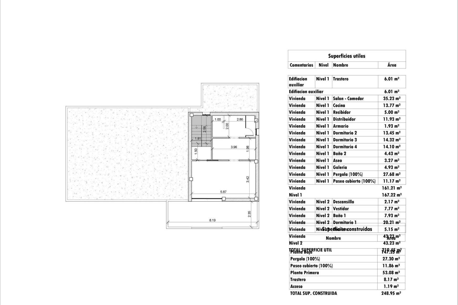 Nybyggnation - Villa -
Aspe - Poligono 19