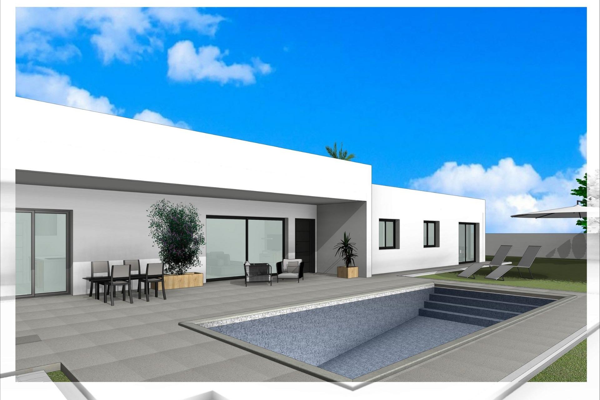 Nybyggnation - Villa -
Aspe - Poligono 19