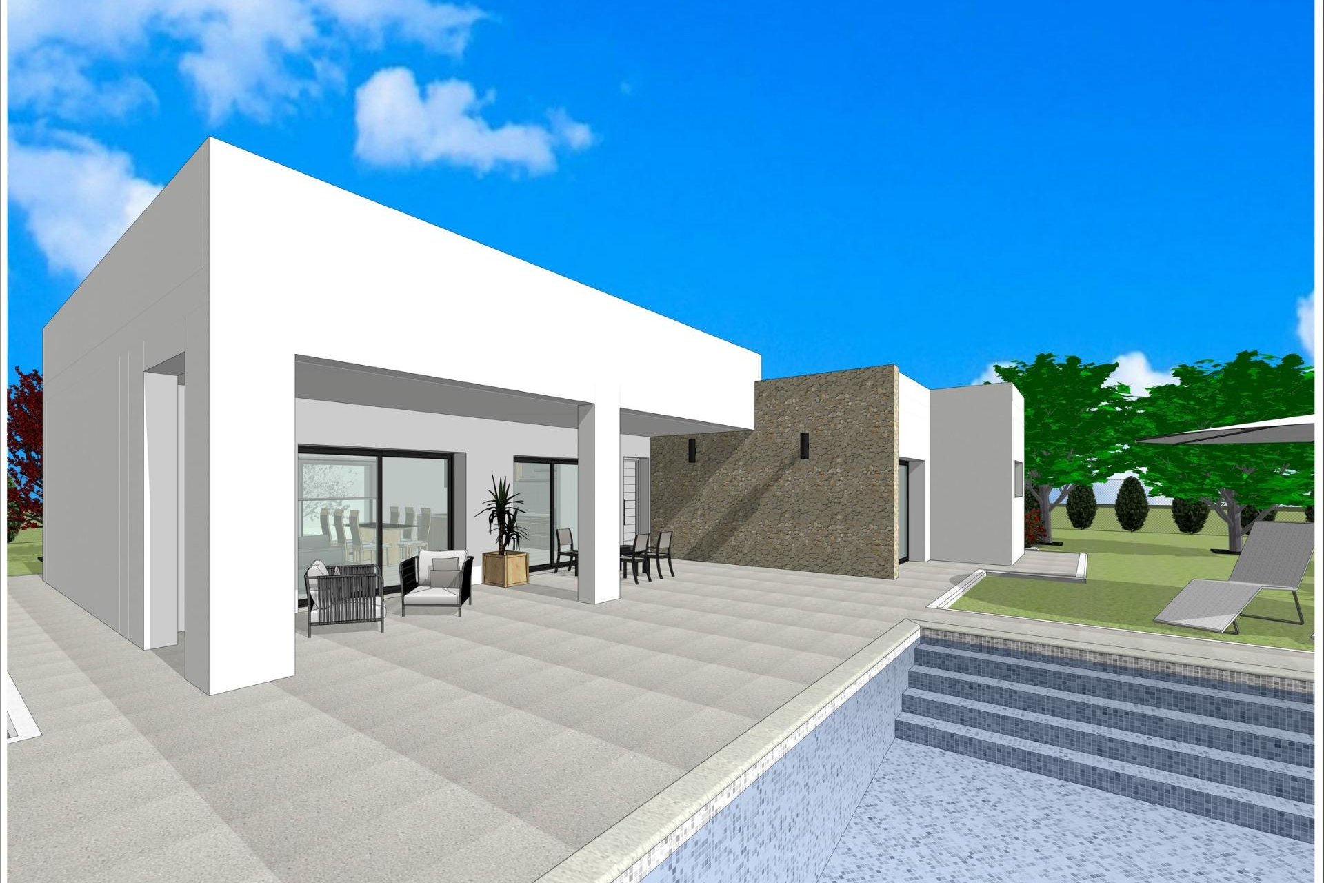 Nybyggnation - Villa -
Aspe - Poligono 19
