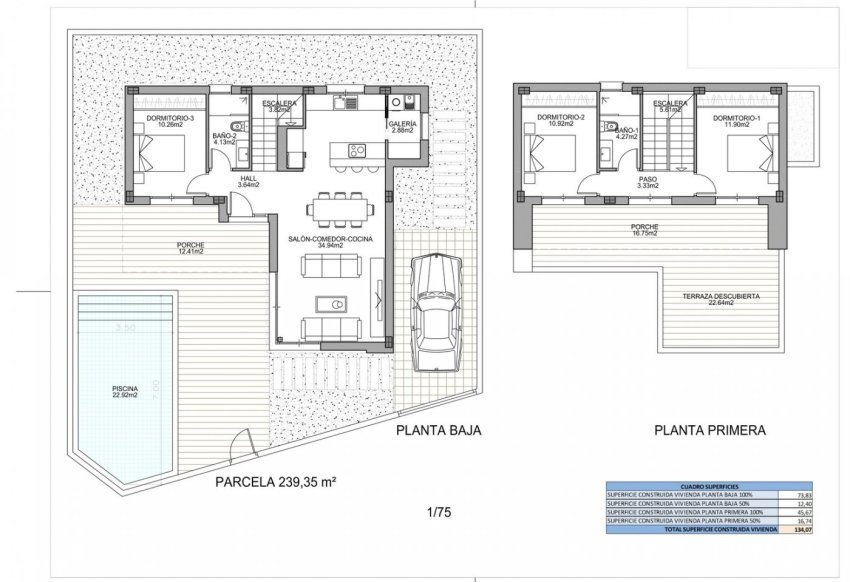 Nybyggnation - Villa -
Benijofar - Polideportivo