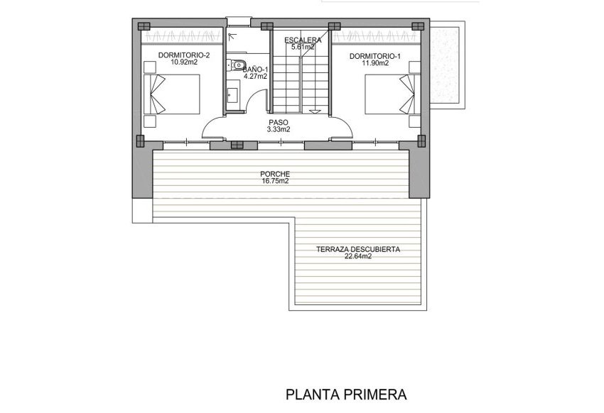 Nybyggnation - Villa -
Benijofar - Polideportivo