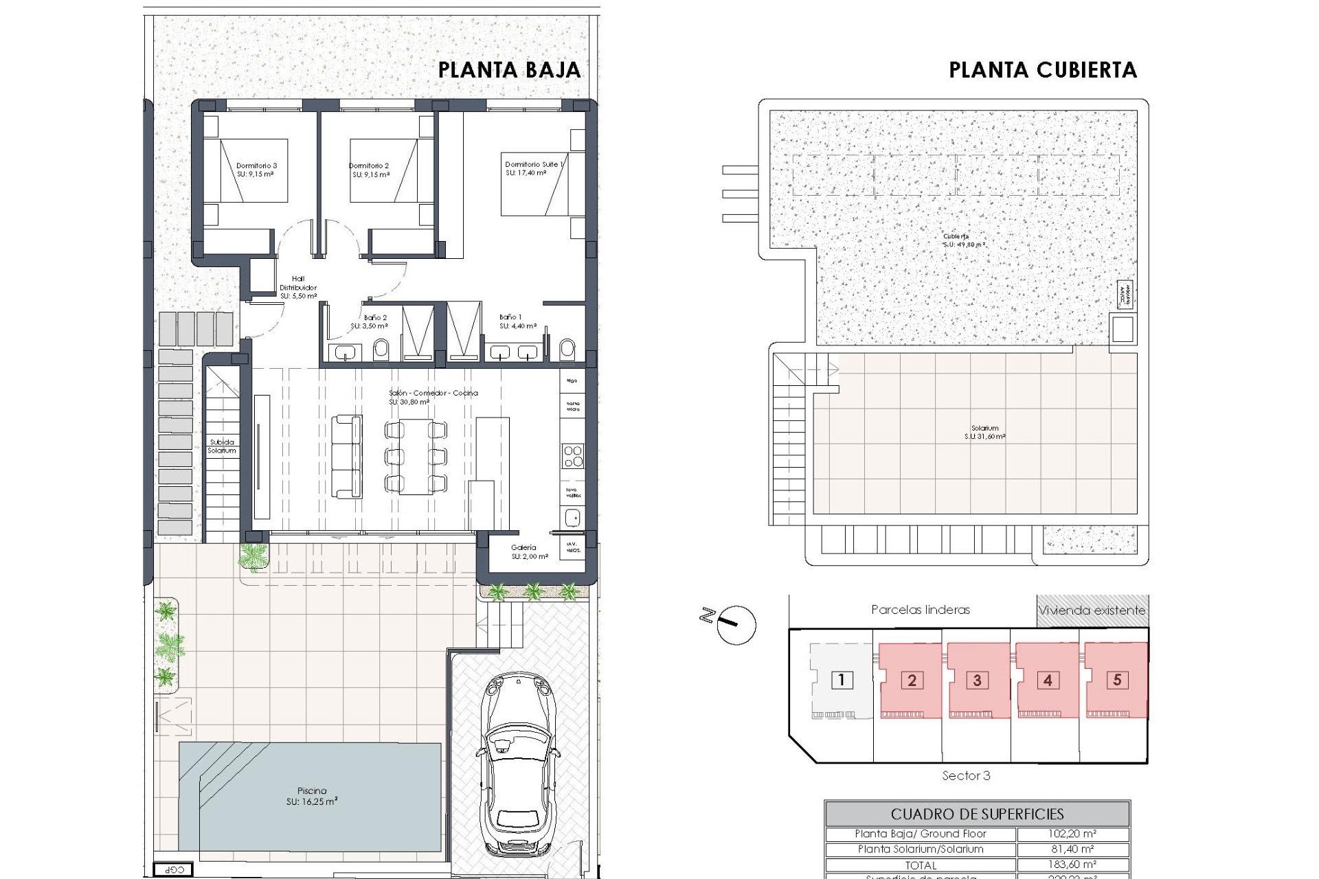 Nybyggnation - Villa -
Dolores - polideportivo