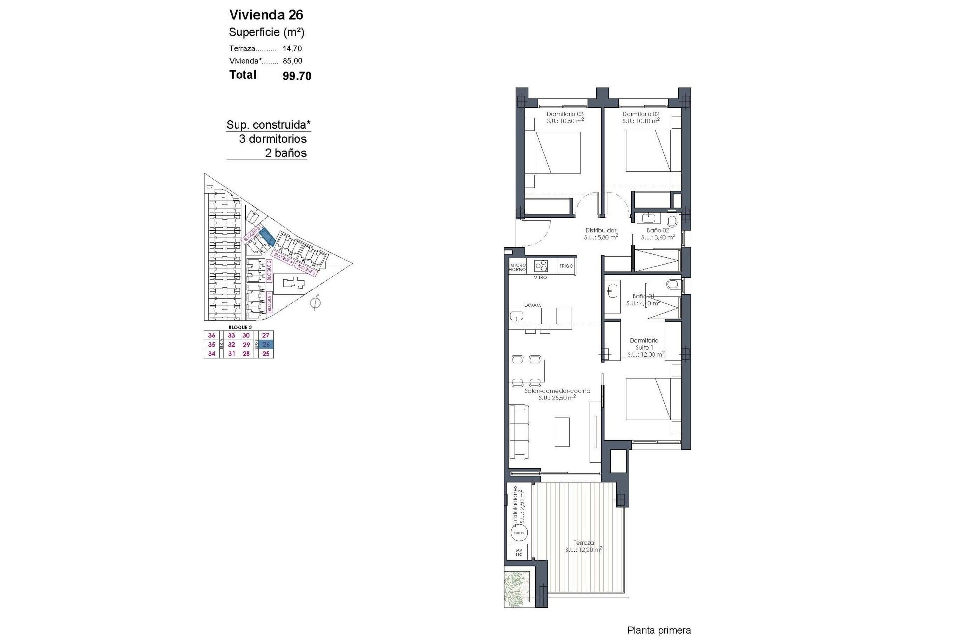 Obra nueva - Apartamento -
Los Alcázares - Serena Golf