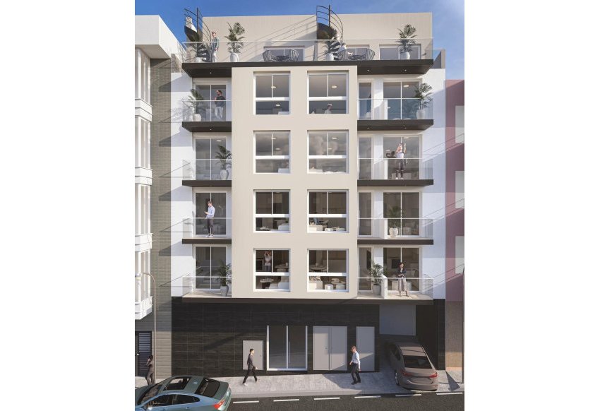 Obra nueva - Apartamento -
Torrevieja - Centro