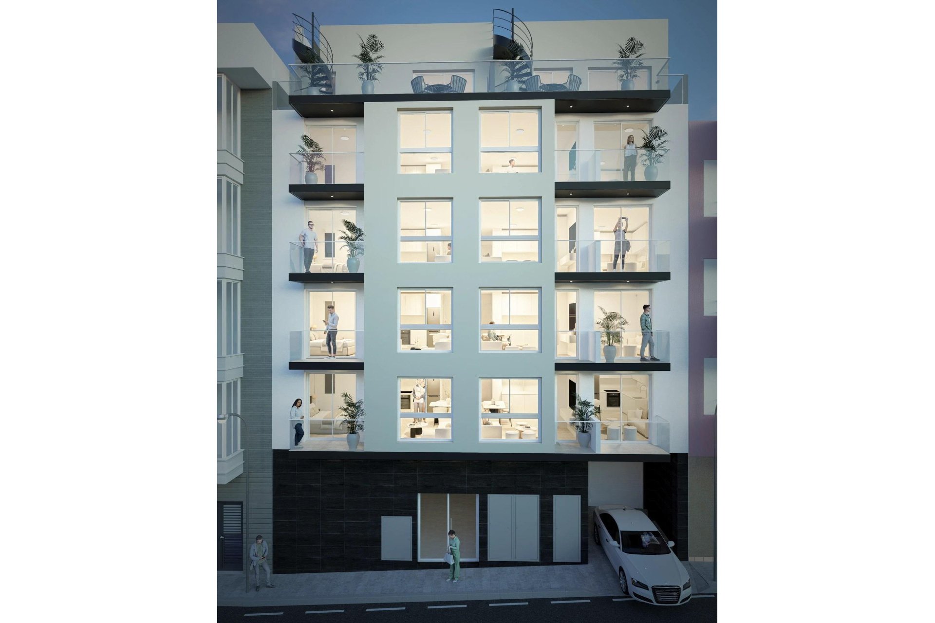 Obra nueva - Apartamento -
Torrevieja - Centro