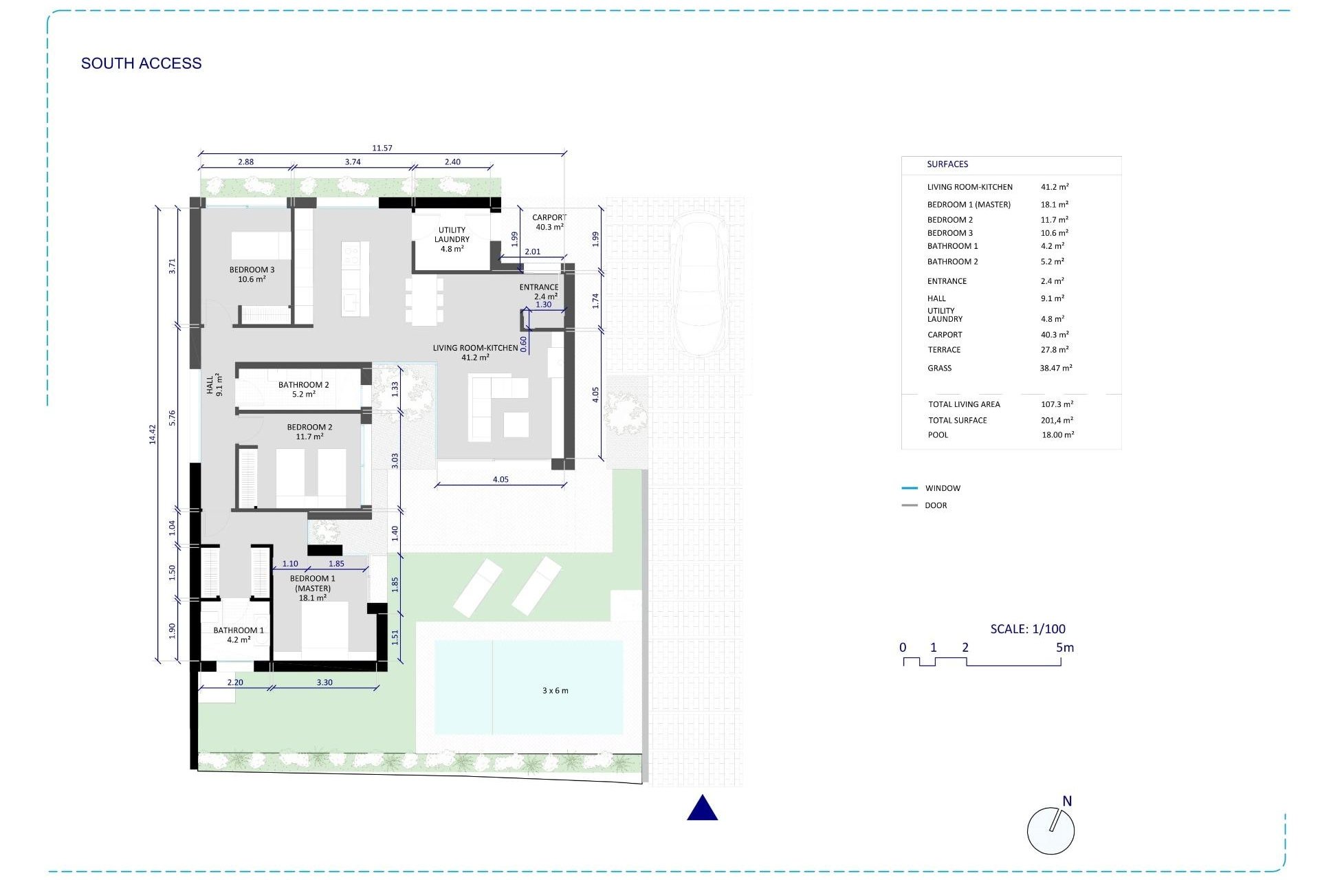 Obra nueva - Villa -
Baños y Mendigo - Altaona Golf