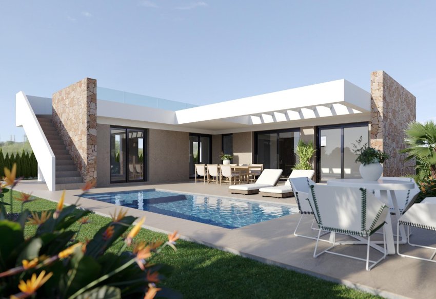 Obra nueva - Villa -
Fuente Alamo - Hacienda del Alamo