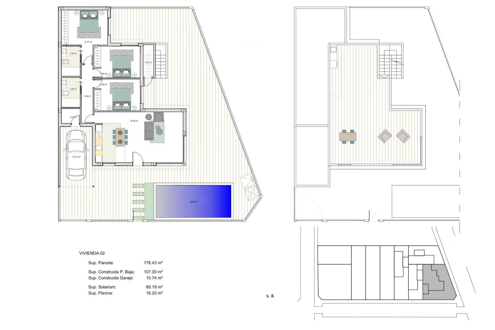 Obra nueva - Villa -
Los Alcázares - La Concha