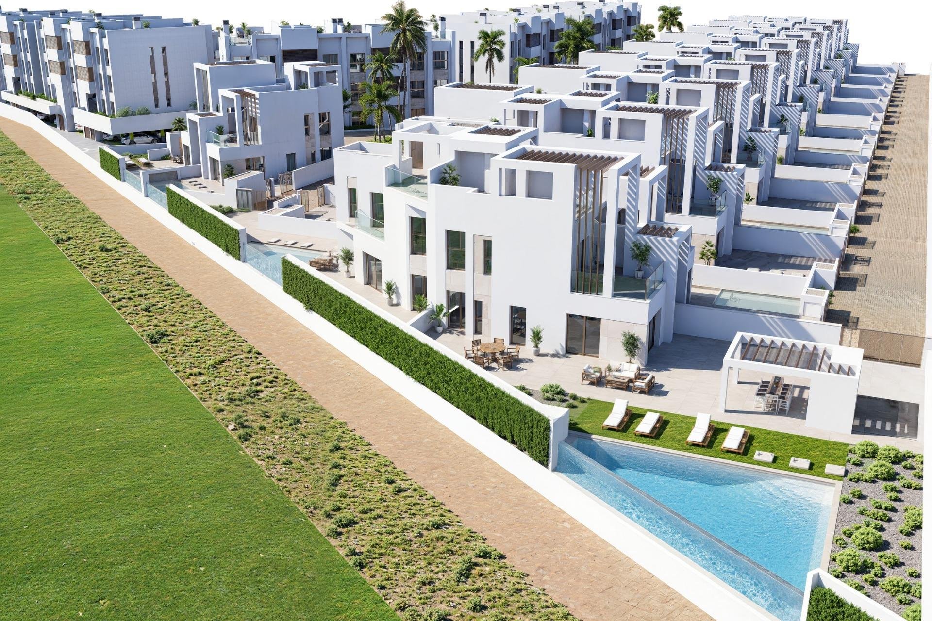 Obra nueva - Villa -
Los Alcázares - Serena Golf