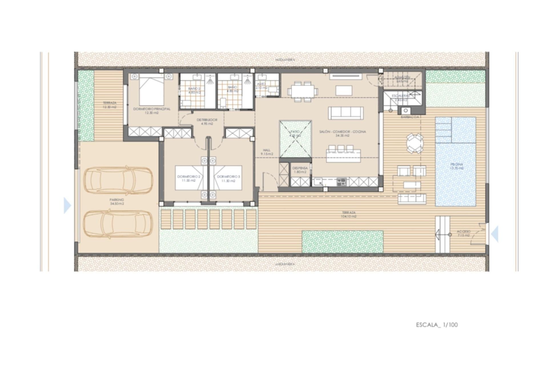 Obra nueva - Villa -
San Juan de los Terreros - San Juan de Los Terreros
