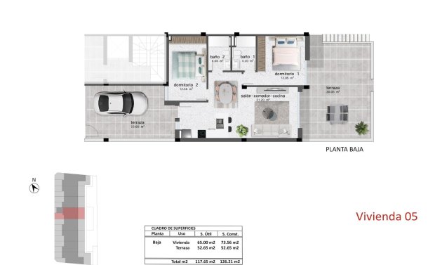 Nybyggnation - Bungalow -
Pilar de la Horadada - pueblo