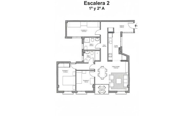 New Build - Apartment -
Avileses - pueblo