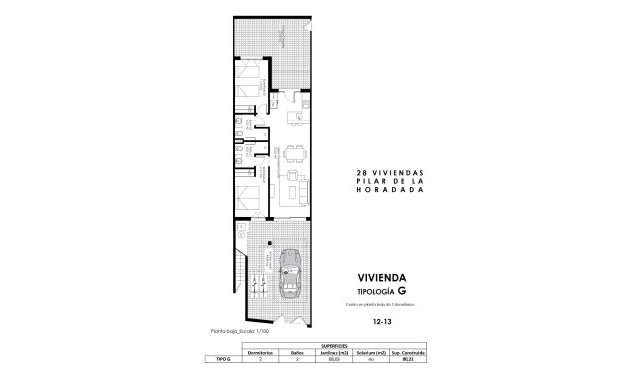 New Build - Bungalow -
Pilar de la Horadada - pueblo