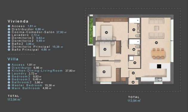 Neue Gebäude - Villa -
Orihuela Costa - Las Filipinas