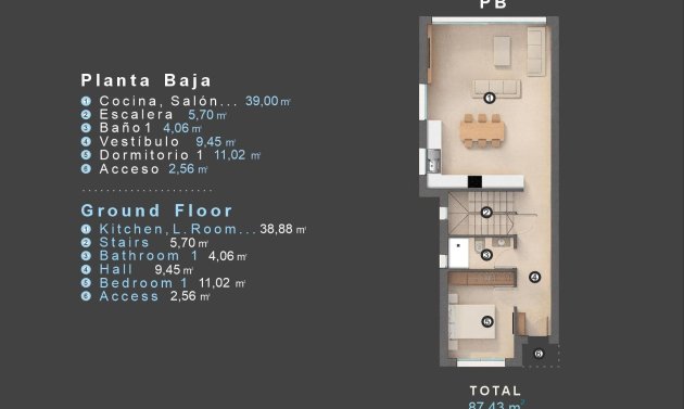 Neue Gebäude - Villa -
Orihuela Costa - Las Filipinas