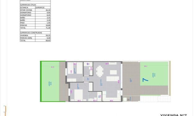 Nybyggnation - Bungalow -
Pilar de la Horadada - pueblo