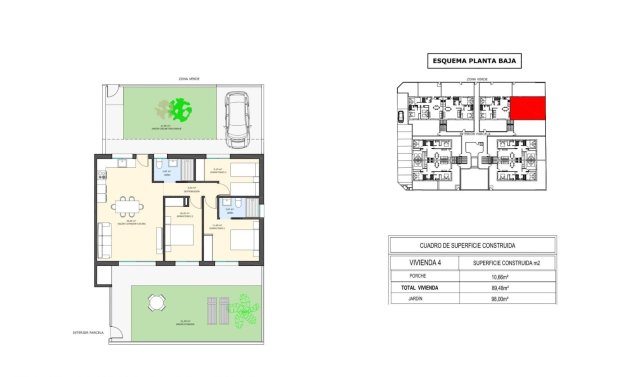 Nybyggnation - Bungalow -
Pilar de la Horadada - pueblo