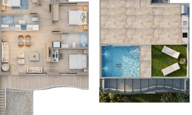 Obra nueva - Bungalow -
Pilar de la Horadada - parques de Andromeda