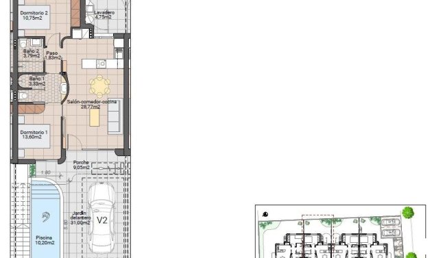 Obra nueva - Bungalow -
Pilar de la Horadada - pueblo