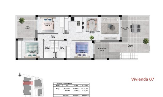 Obra nueva - Bungalow -
Pilar de la Horadada - pueblo