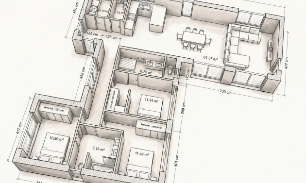 Obra nueva - Villa -
Aspe - urbanizaciones