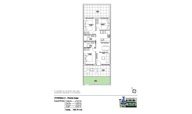 New Build - Bungalow -
Pilar de la Horadada - Parque Ramon eugenio Escudero
