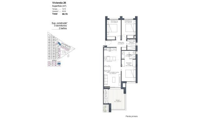 Obra nueva - Apartamento -
Los Alcázares - Serena Golf