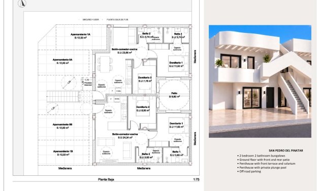 Obra nueva - Bungalow -
San Pedro del Pinatar - Los Peñascos